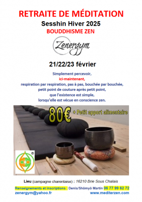 Affiche sesshin automne 25